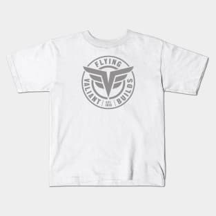 Flying Valiant Builds (Gray - White) Kids T-Shirt